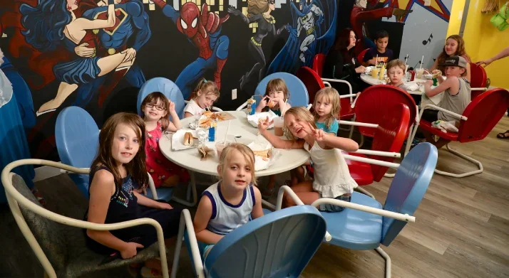 Kids birthday party room
